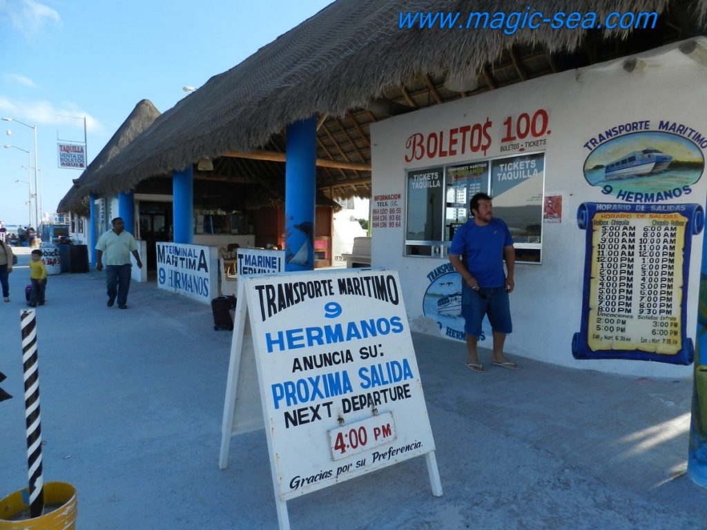 Holbox pier tickets office
