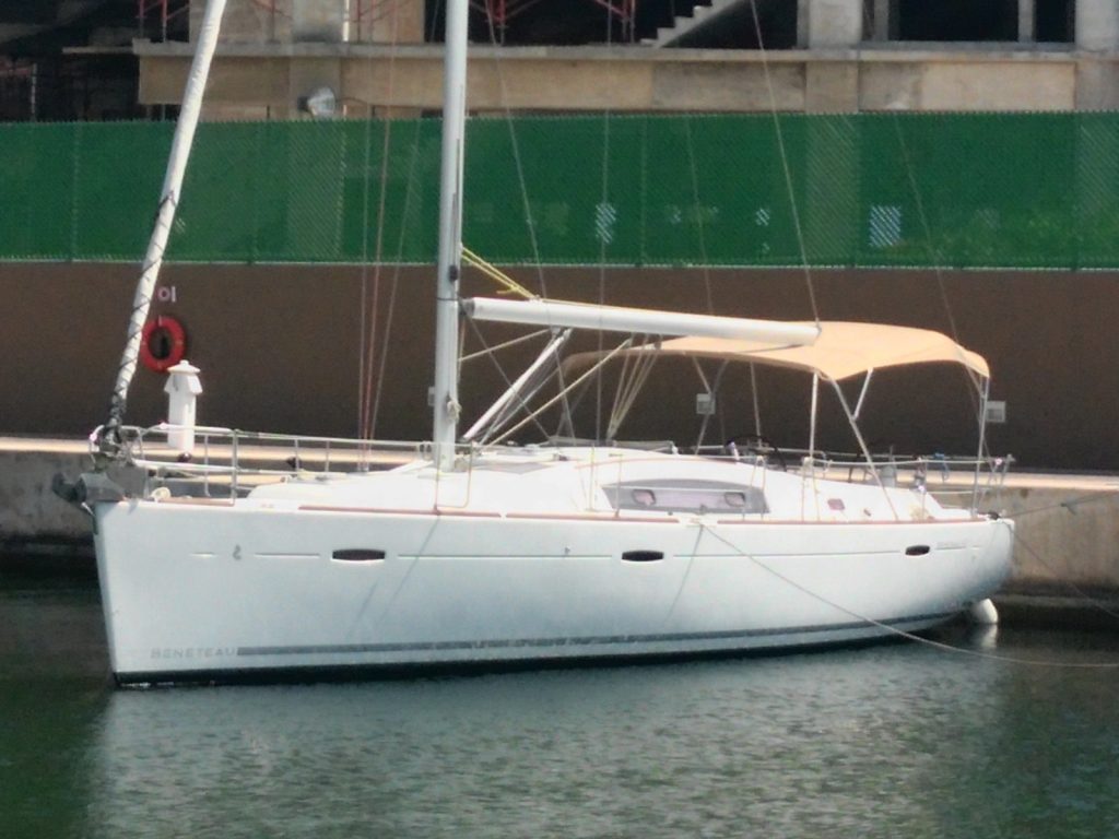 Beneteau sailboat overnight