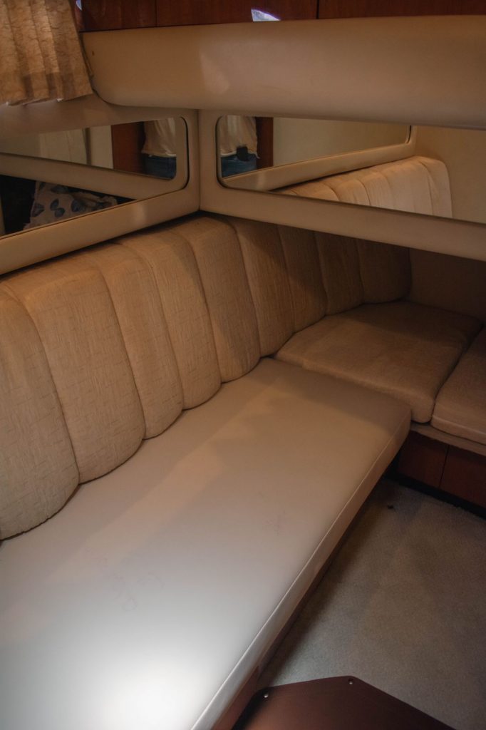 cabin of the yacht